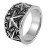 2026 Vintage Mannen Sieraden Ring Meerdere Driedimensionale Vijfpuntige Ster Ring