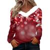 Long Sleeve Shirts For Women Cute Tops Christmas Prints Tees Blouses Casual Plus Size Basic Tops Pullover