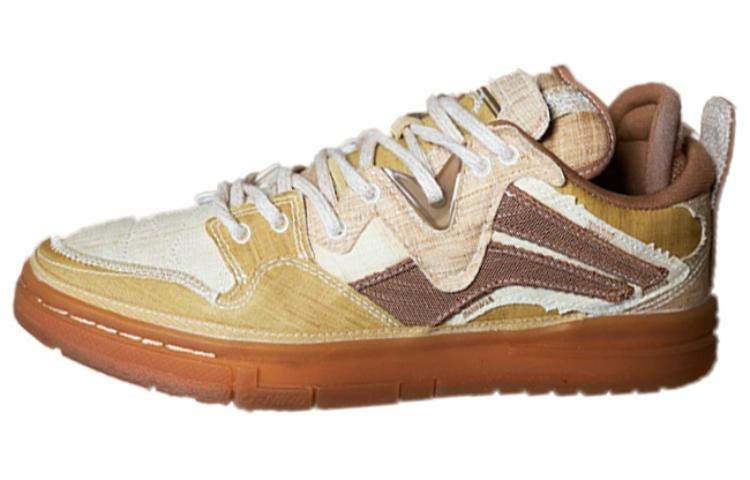 Li Ning Wave Pro Текстиль из рами, Кожа Нескользящая Амортизация Износостойкие Низкие Кеды для Скейтборда Мужские AECS043-1 40