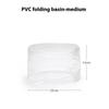 Outdoor Portable Clear Wash Basin Folding Dish Tub Sink Backpacking Kitchen Wash Fruit Camping Hiking Food Storage Container