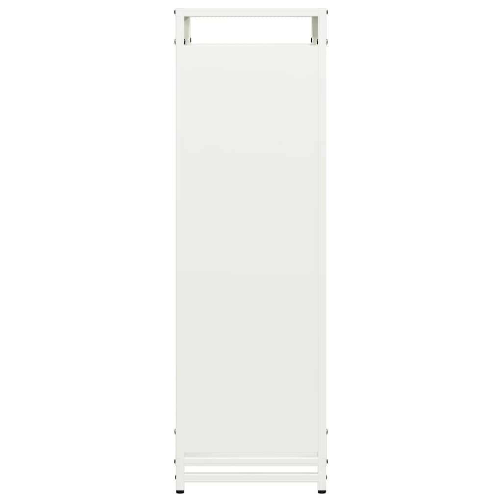 Firewood Rack White 60x28x90 cm Cold Rolled Steel