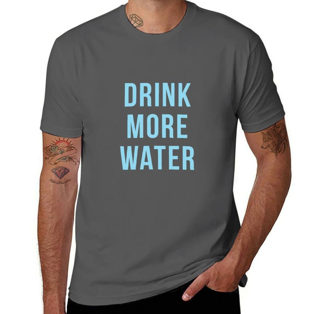 Drink More Water Funny Tshirt Fashion Pattern Printed Tee Shirt Tshirt
