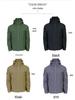 Warm Windbreaker Jacket - Available In Military Green, Black, and Khaki for Spring and Autumn Outdoor Wear.
