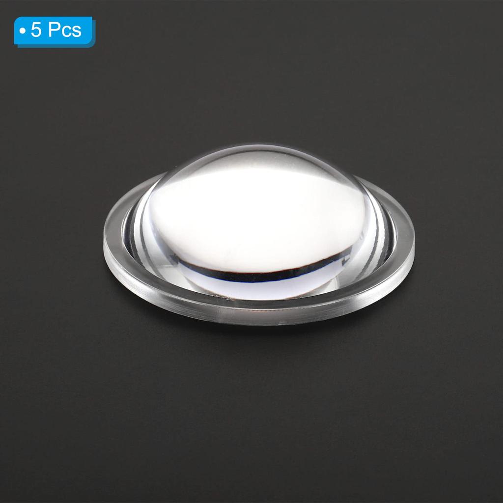 PATIKIL Diameter 42 Mm Height Mm 5 Pieces Lens Acrylic LED Optical Convex Condenser Lens for LED Flashlight Bicycle Headlamp Transparent 13.5