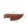 Fixed Blade Knife Straight Holder Cowhide Scabbard  Knife Cover Leather Sheath Case Hunting Knife Holsters Belt Buckle