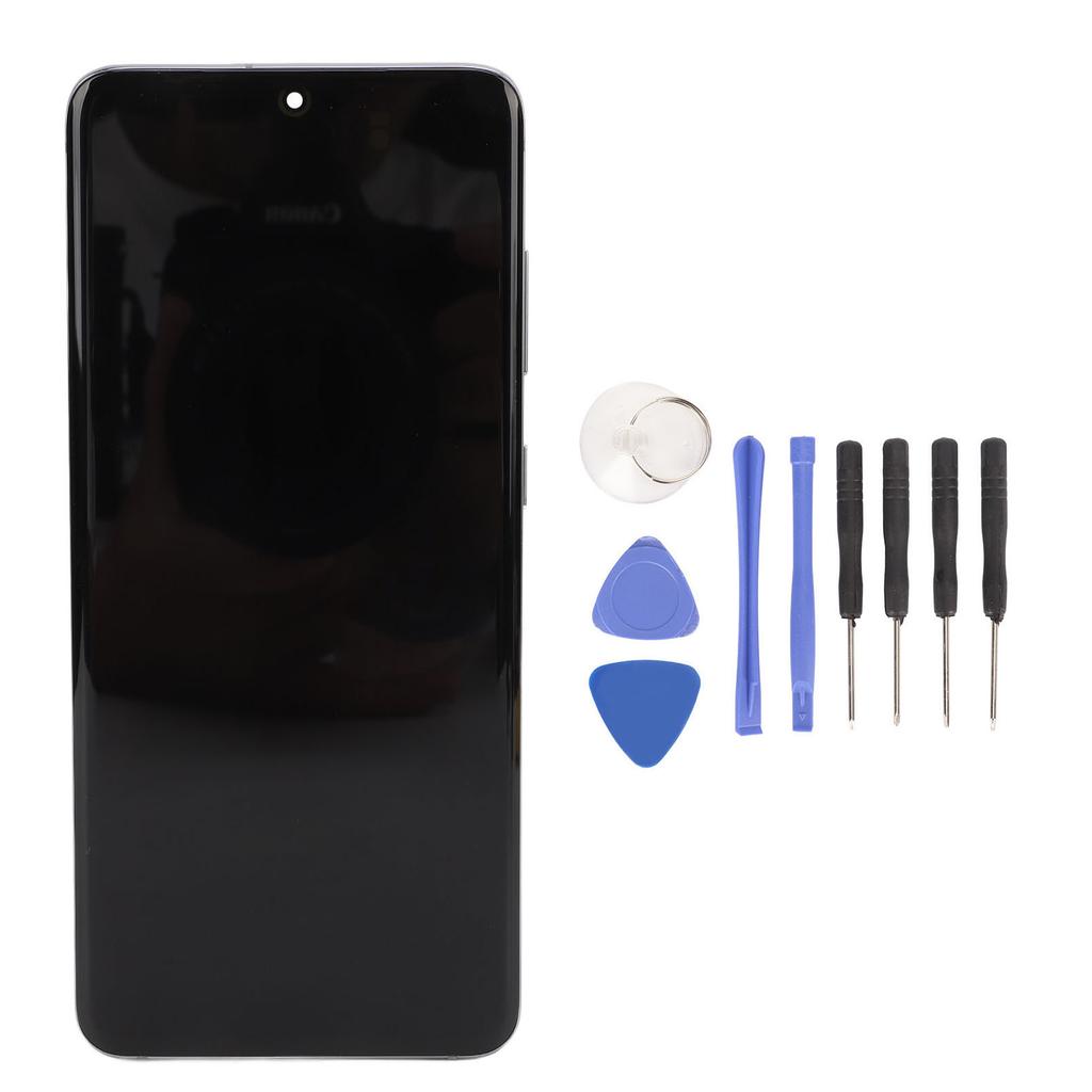 Phone Touch Screen Assembly 6.2 Inch AMOLED Display Touch Screen Digitizer Replacement with Frame for Galaxy S20 SM