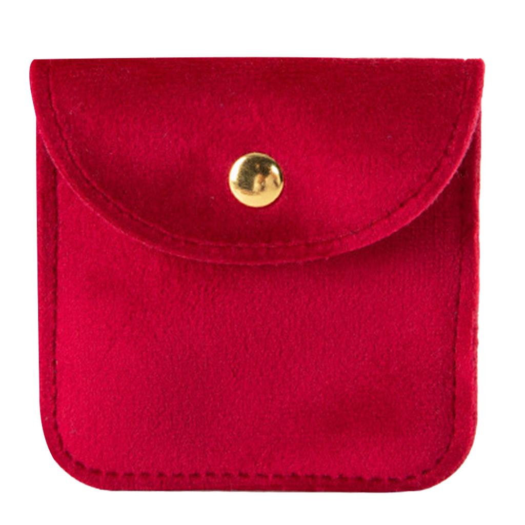 Stylish Flannel Jewelry Storage Pouch Contemporary Jewelry Packaging Bag Handy Storage Container for Jewelry Collector