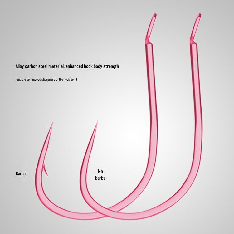 Carbon Steel Long Shank Fishing Hooks for Crucian Carp, Carp, and Whitefish – Barbed/Barbless Options