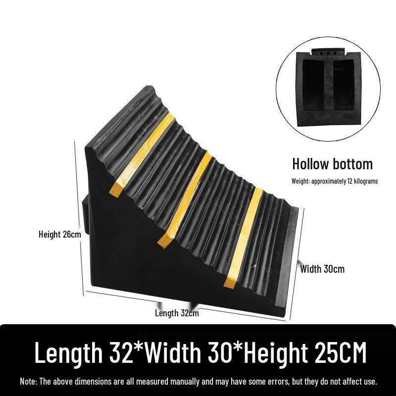 Large Portable Anti-Roll Wheel Chock for Trucks and Cars