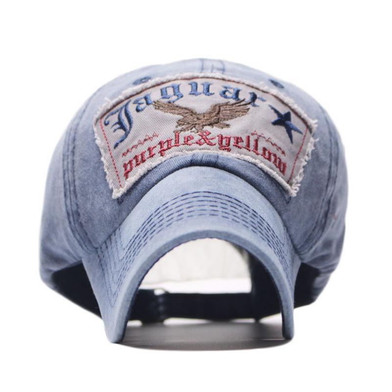Hot Sale, Denim Baseball Cap Men's and Women's Washed Old Embroidered Letter Spring Cap