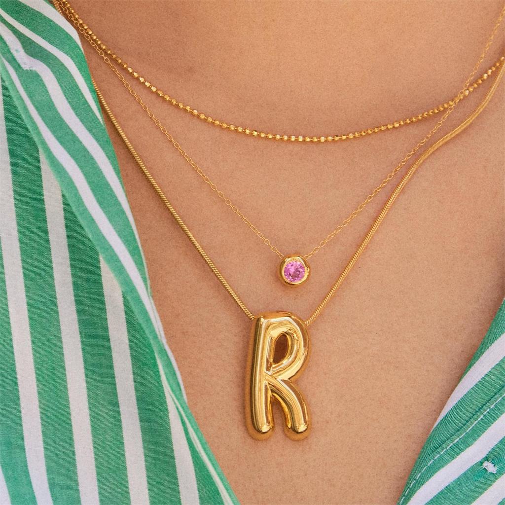 Women's Classic Zodiac Birthstone Pendant Necklace, Twelve Zircon Stones, Copper Round Design