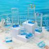 Creative Ocean Slide Sand and Oil Ornament: Dolphin & Ship Drifting Bottle Decor
