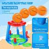 Swimming Inflatable Ring Throwing Ferrule Game Floating Basketball Hoop Inflatable Ring Outdoor Swimming Pool Beach Water Toy