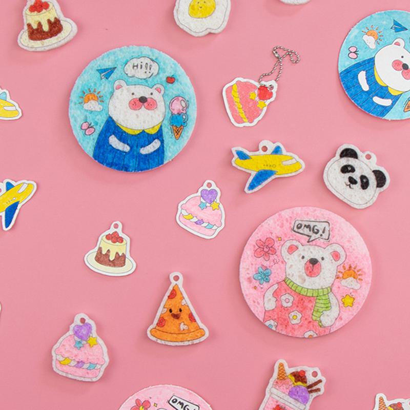 DIY Foam Texture Painting Paper Sponge Kid Creative 3D Art Magic Drawing Tools Child Educational Toy Gift Sponge Diy Crafts