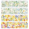 1 Pcs / Set PET Tape Waterproof Flowers Plant Series Rose Butterfly Decoration Background Collage Material Scrapbooking Tape