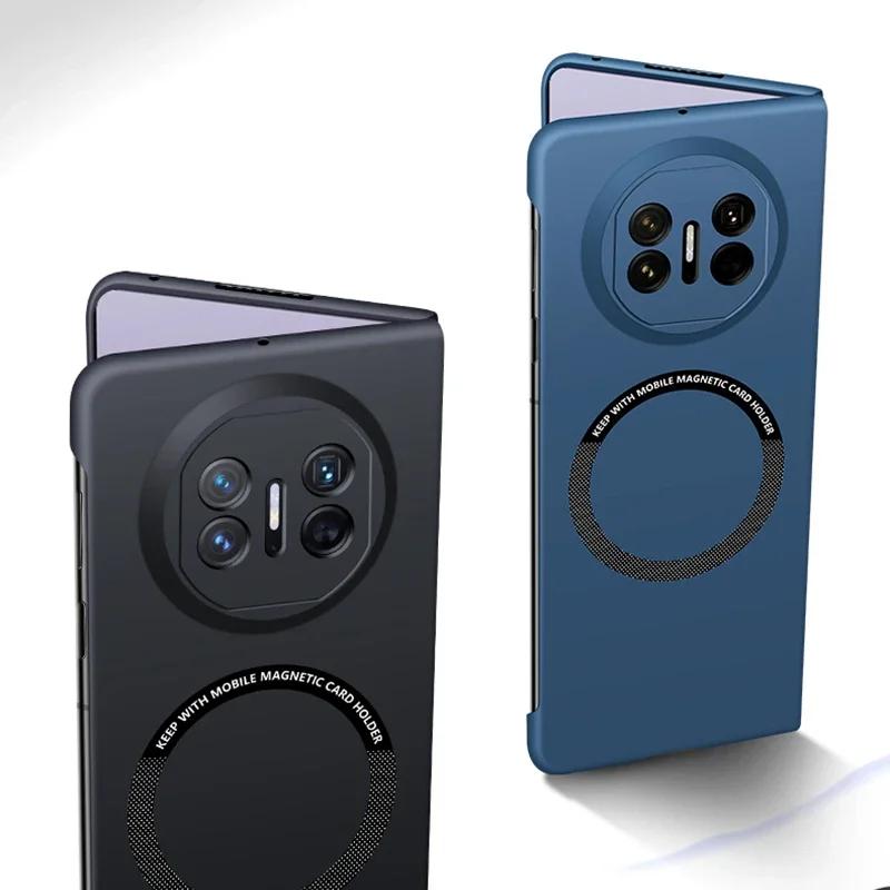 Für Magsafe Magnethülle für Huawei Mate X5 X3 X2 Schlanke rahmenlose harte PC-Rückseite Drahtlose Ladehüllen für Mate X3 X2 X5