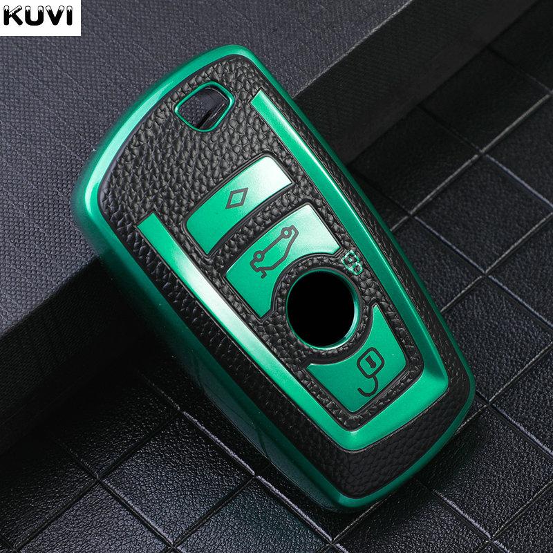 Leather TPU Car Key Case Cover For BMW 1 2 3 4 5 6 7 Series X1 X3 X4 X5 X6 F36 F25 F26 F30 F34 F10 F07 F20 Z10 G30 F15 F16