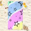 Retro 80s Beach Towel Pink Sneaker Popsicle Print Microfiber Quick Dry Bath Towel for Beach Pool Travel Gym