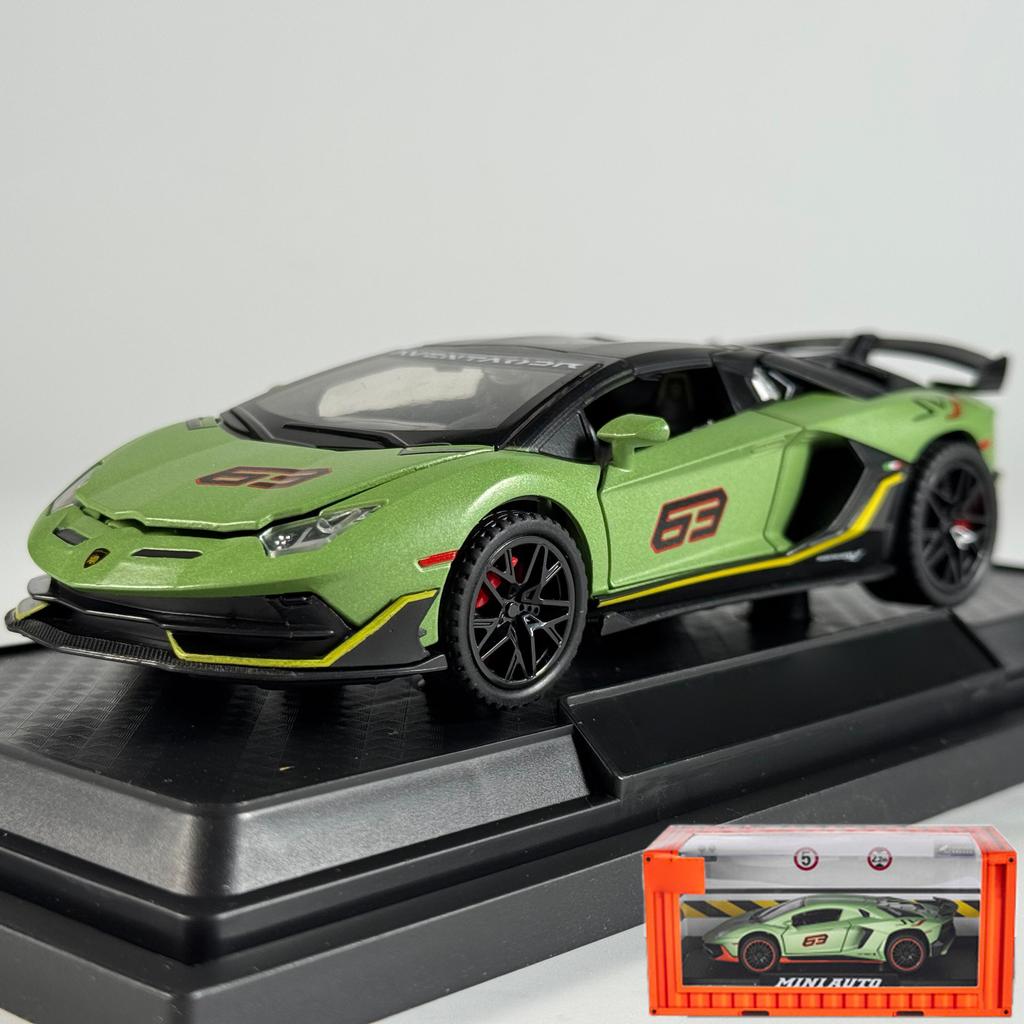 1:32 Aventador SVJ 63 Removable Version Super Sports Car Alloy Diecast Model Car Home Trendy Toys Ornaments Christmas Gifts Kids