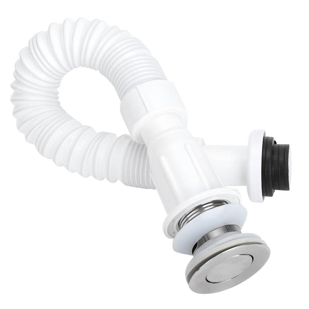 37mm Küchenbecken Einzelablaufrohr Geruchsdichter Siphon Wasserablaufrohr Küchenspülenanschluss
