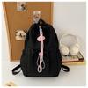Niche Fresh Solid Color Backpack Cute For Female Students Large Capacity Suitable For School Classes Simple School Bag