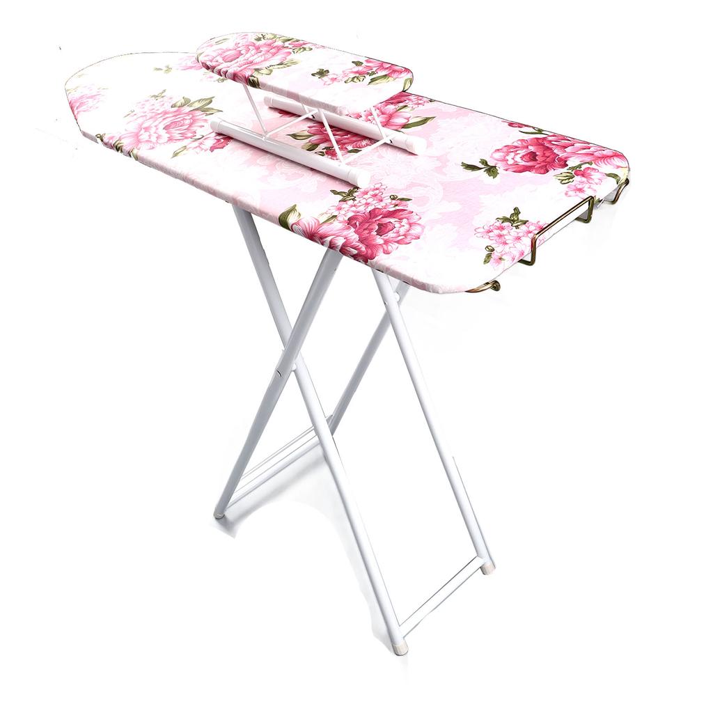 Tabletop Ironing Board Foldable Lengthen 36inch Stable Floral Pattern with Sleeve Iron Board for Sewing Craft Room