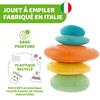 Chicco Stone Balance 00 010492 000 000 Months To 3 Years ECO+ [6 Old] [Educational Toy] [Eco-friendly] [Gift]