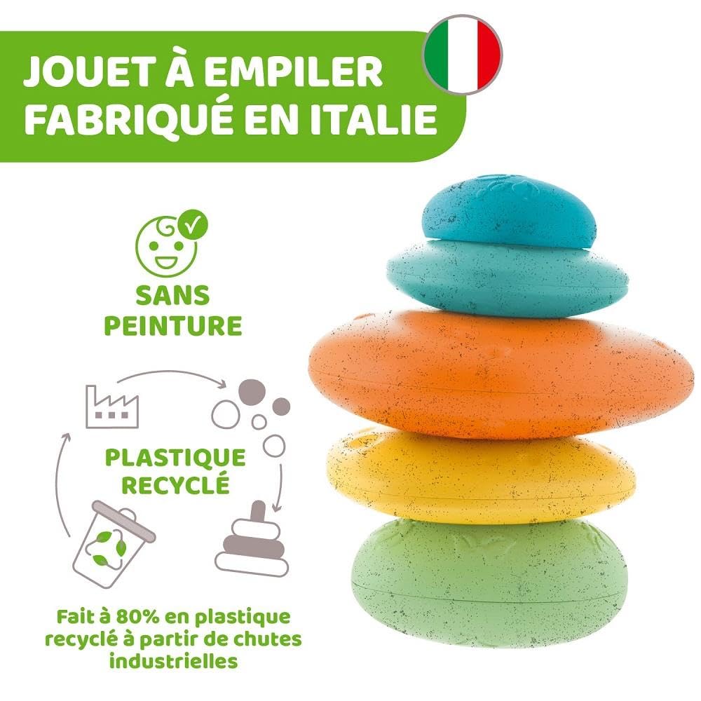 Chicco Stone Balance 00 010492 000 000 Months To 3 Years ECO+ [6 Old] [Educational Toy] [Eco-friendly] [Gift]