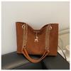 Pu Leather Retro Commuter Shoulder Bag For Daily Use With Magnetic Closure
