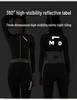 Lampaida Women's Vintage Style Fleece Cycling Jersey Long Sleeve Set - Frost Shadow Design