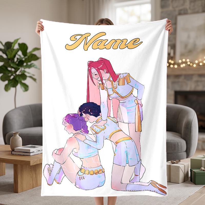 HUNTRIX Custom Flannel Blankets Soft Warm Cozy Throws for Home Decor Holiday Gifts
