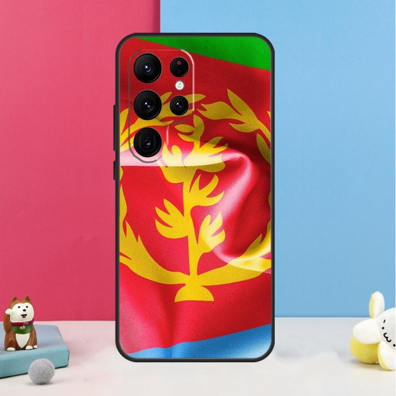 Eritrea Flag Case For Samsung Galaxy S24 S26 Ultra S20 S21 S22 S23 S25 Plus S10 S25 FE Back Cover Shell