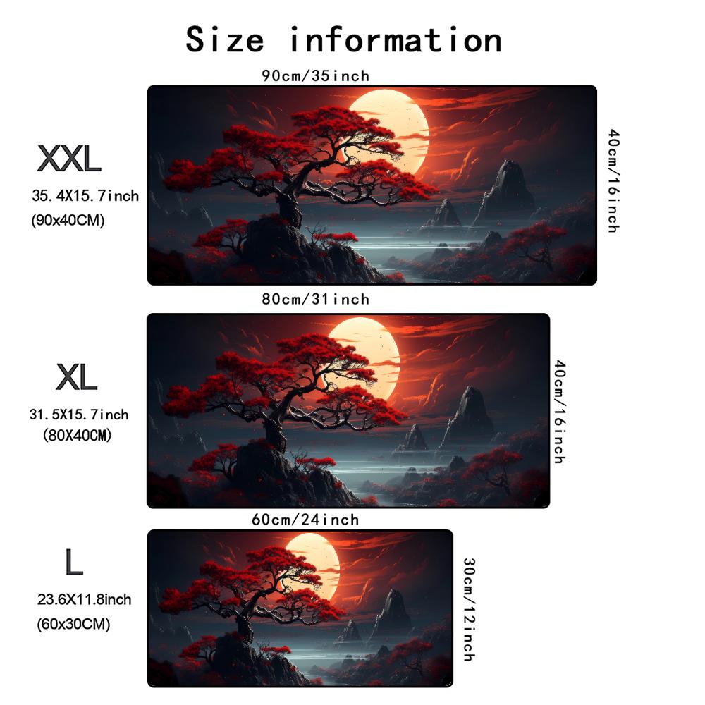 Landscaping Patterns Mouse Pad Computer Accessories Office Game Table Mats Rubber AntiSlip Gaming Keyboard Mousepad Desk Pads