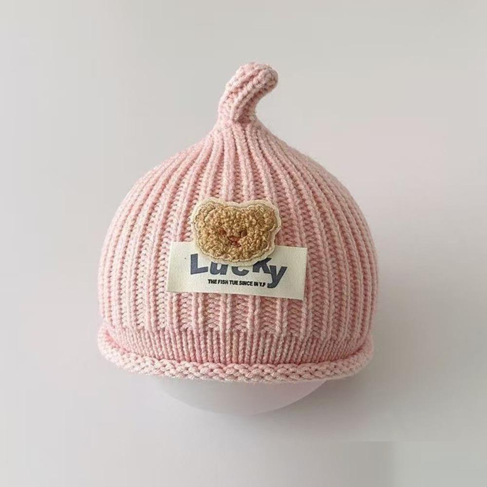 

Thickened Pullover Hat Plush Ear Protection Cap New Beanie Outdoor рожевий