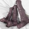 Dildo din silicon lichid Masturbator cu dilatare anală Plug pentru adulți Jucării sexuale pentru adulți Curea pe penis Realistic Dick Fisting
