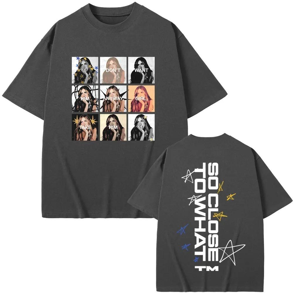 Unisex Women Fashion Oversized T Shirts Tate Mcrae So Close To What Miss Possessive I Dont Want Him Anyway Girl Take Him Tshirts