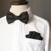 Fashionable Kids Toddlers Adjustable Pre Tied Bowtie and Pocket Square Handkerchief Ensemble for Formal Parties Event