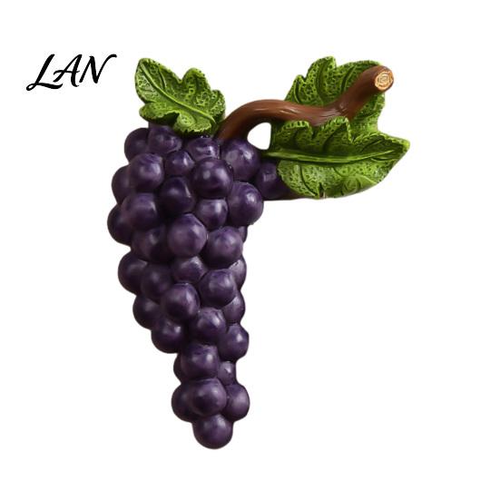 Decorative Switch Surround Fruit Wall Stickers, Creative Kitchen 3D Cute Bedroom Aesthetic Accessories Socket Decor, Resin Waterproof Decal