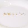 Dieuamour [12Pack] Flower Butterfly Pearl Daily Earring Set