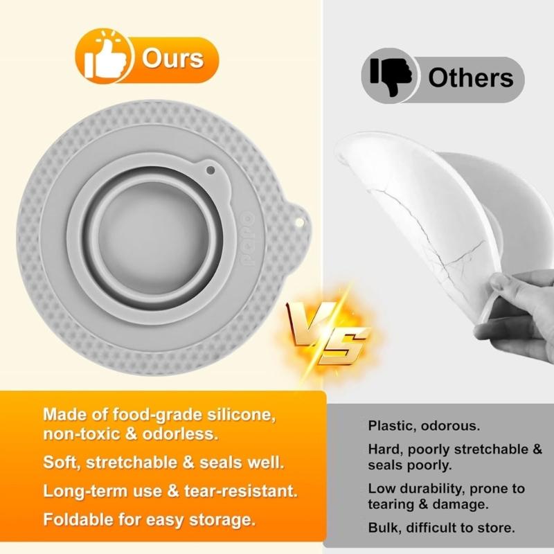 Silicone Mixing Bowl Cover Splash Proof Stand Mixer Bowl Lid for 4.5-5QT Tilt Head Stand Mixers Bowl Kitchen Accessory