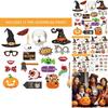 Halloween Skeleton And Pumpkin Photo Props Set For Themed Party And Event Decor