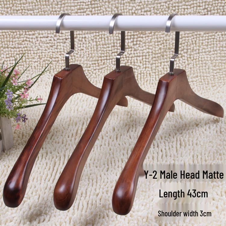 Non-Slip Wooden Clothes Hanger - Retro Solid Wood Design for Men, Women, Children, & Baby Clothes