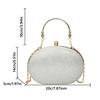 Luxury Shell Design Chain Crossbody Bag Bright Elegant Women Clutch Handbags for Wedding/Party/Banquet
