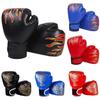 Tiger Flame Print Childrens Boxing Gloves Pu Material For Kids And Teens With Impact Protection For Training
