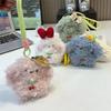 Mini Lockiges Tier Plüsch Schlüsselanhänger Flauschig Weich Stofftier Anhänger Niedliches Taschendekoration für Damen Handtasche Kleine Feiertagsgeschenke