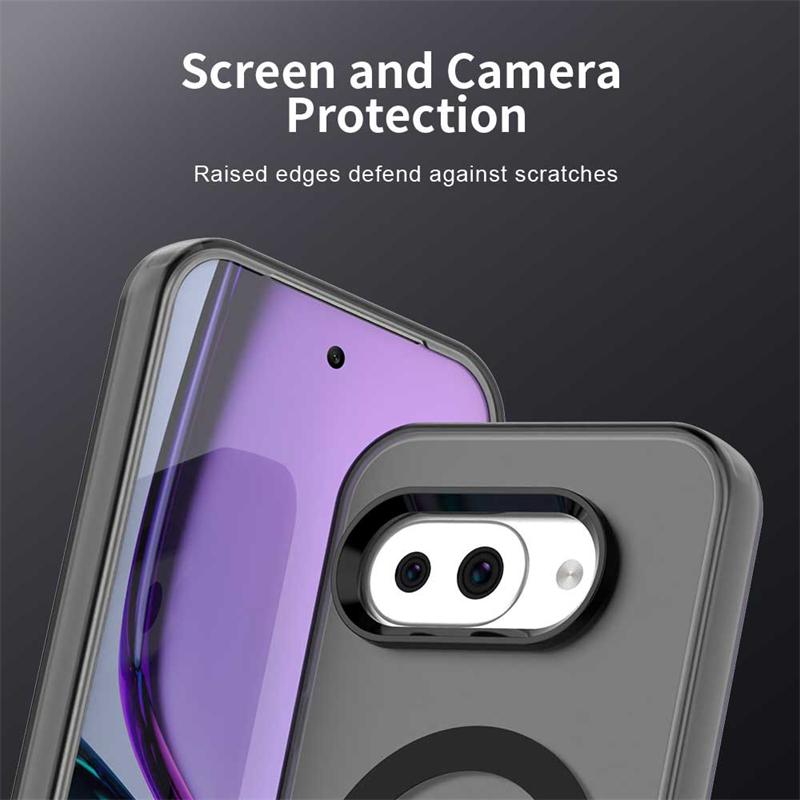 Transparent Case For Google Pixel 9A Case Pixel 8 9 10 Pro XL Magnetic Adsorption Wireless Charge Cover For Google Pixel 9A Case