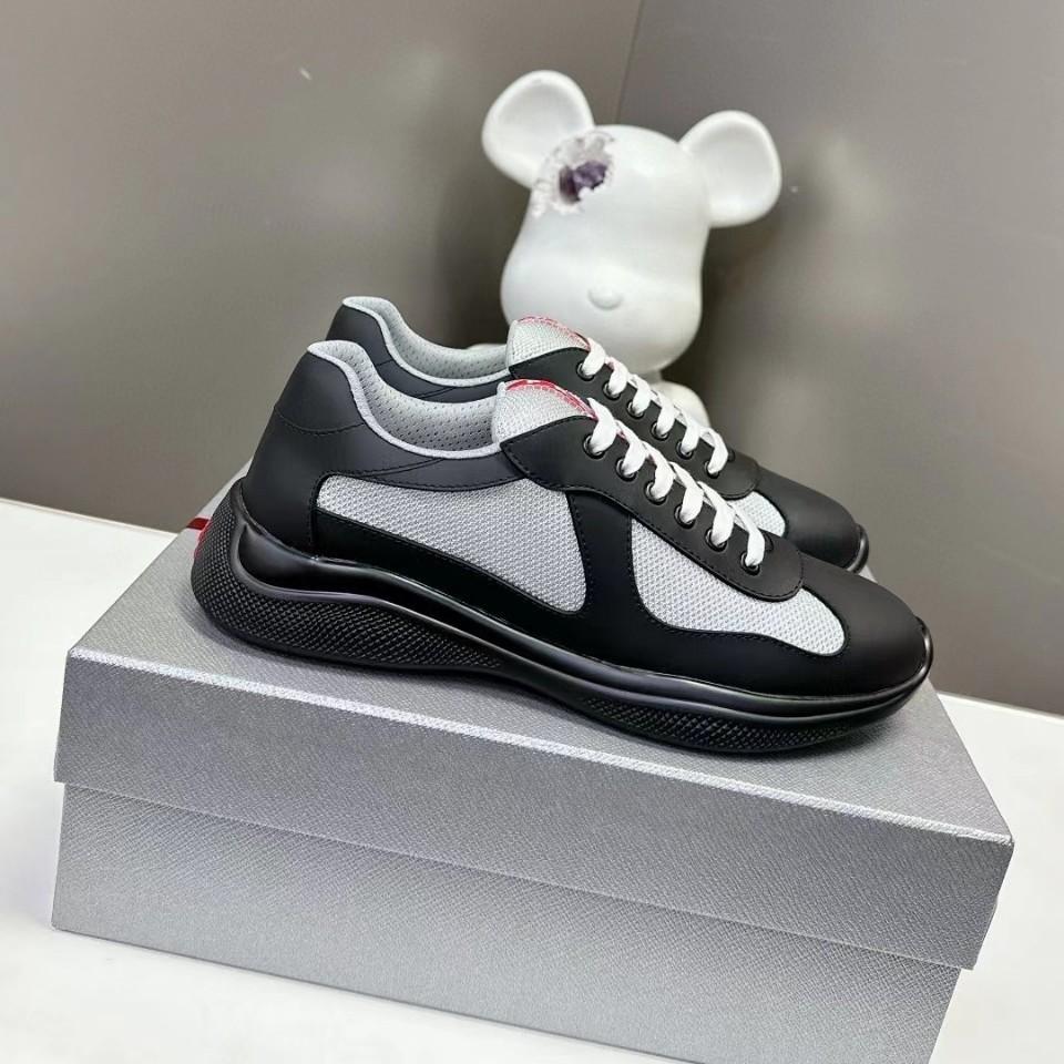 Men's Casual Trainers with Genuine Leather Uppers and Non-slip Rubber Soles; Breathable and Comfortable
