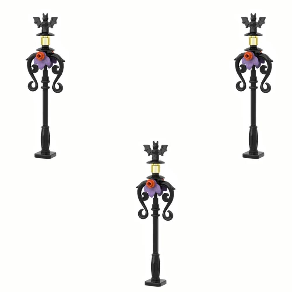 MOC Medieval Alchemy Room Kitchen Wizard Potion Building Blocks Devil's Spring Castle Road Lamp Witch Figures Scene Skull Bricks