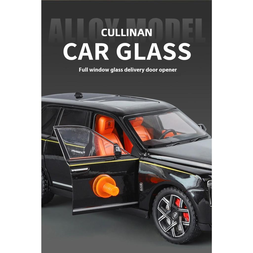 1/24 Rolls-Cullinan Alloy Car Model, with Starry Sky Roof Simulation SUV Boy Toy Car Off-road Vehicle Collection Ornament Gift