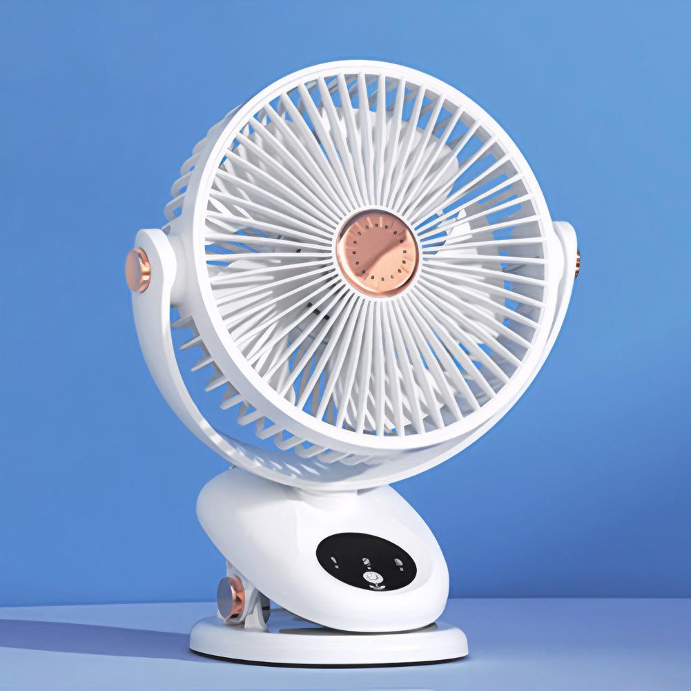 Mini Desktop Fan Multifunctional Portable Travel Fan USB Charging Lightweight Hanging Fan with LED Light for Outdoor Travel